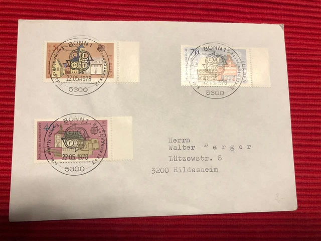 14 Stück Erstausgaben, Ersttagsbriefe, Briefmarken