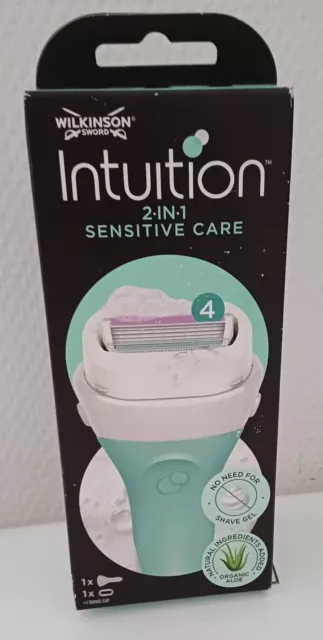 Wilkinson Sword Intuition Sensitive Care Vert Blanc