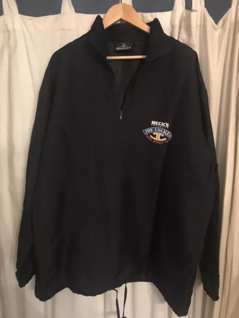 Windbreaker Becks Bier Joe Cocker SAIL AWAY Tour 97 Schwarz Gr.XL