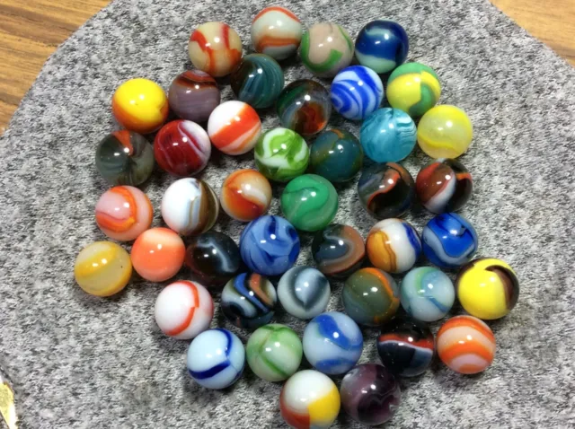 43 Unique and HTF Vintage Marble Assortment ..All NM to M
