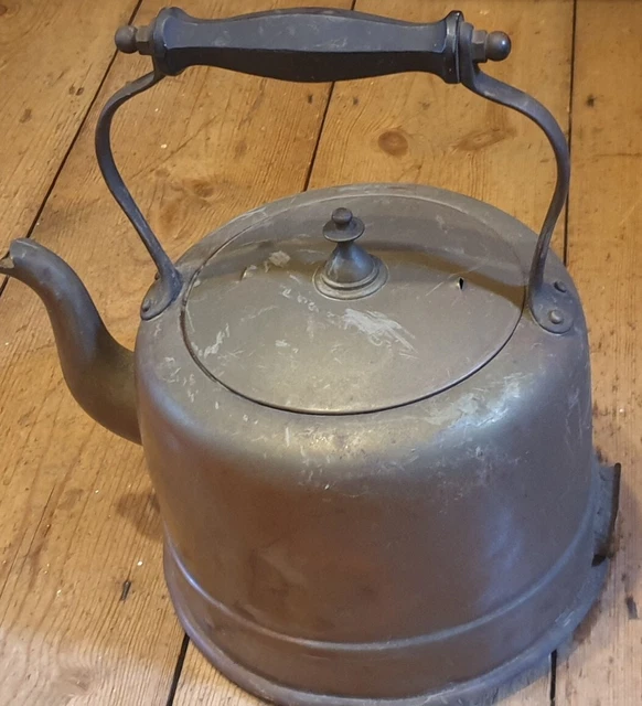 Schwere Vintage Kupfer Teekanne