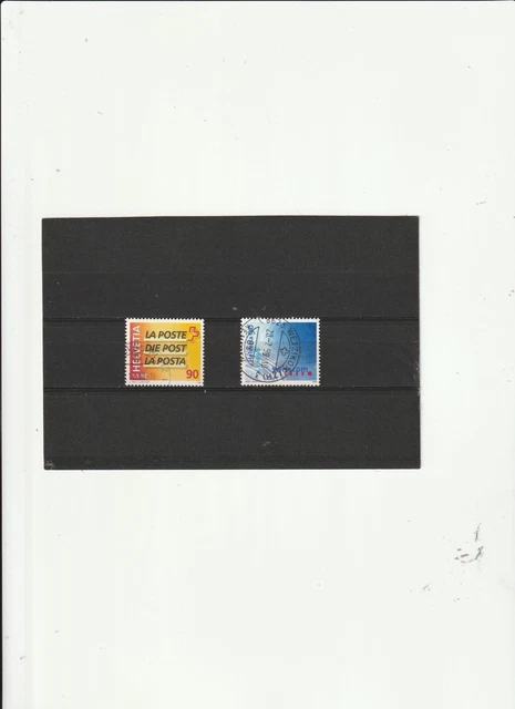 Schweiz - Mi. Nr. 1637 - 1638  " Teilung der Schweizer Post "  Gestempelt XXX3x