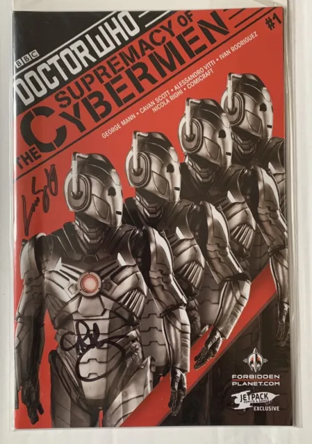 Official Doctor Who Comic Book / Dr Who / Exclusive No1 / Cyberman - Signed - UK