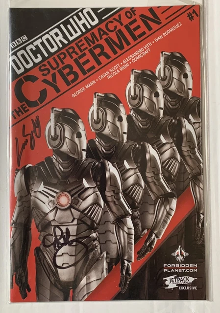 Official Doctor Who Comic Book / Dr Who / Exclusive No1 / Cyberman - Signed - UK