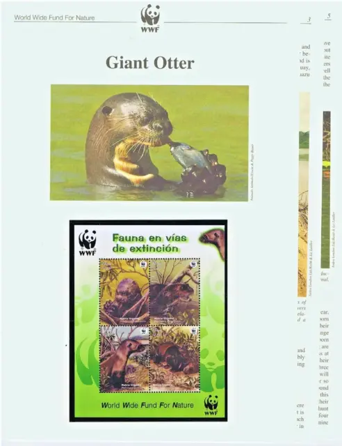 WWF 2004 Peru Giant Otter Mi.Nr. Block 27 **/MNH + engl. Beschreibung