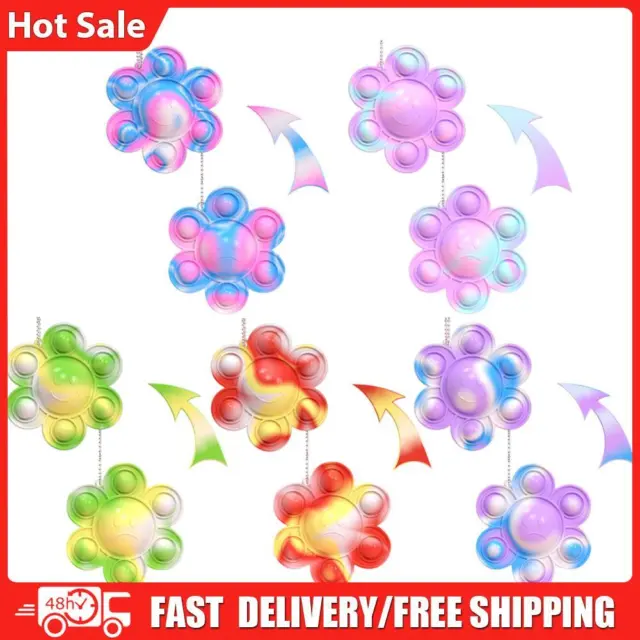 Silicone Decompression Toys Funny Sunflower Squeeze Bubble Toys for Kids Adults