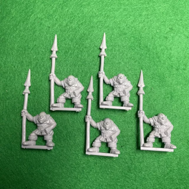 Warhammer Fantasy Quest Goblin x5 Spearmen Spear Games Workshop Orcs Goblins New