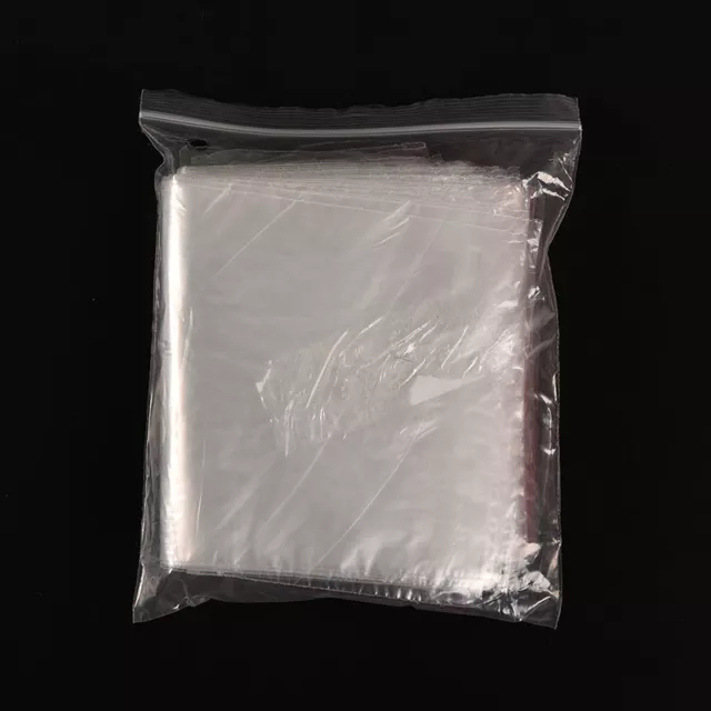 Small Clear Plastic Poly Grip Self Seal Resealable Zip Lock Bags Jewellery New 2