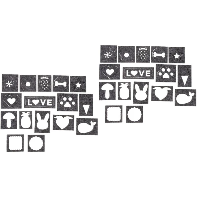 32 PCs einzigartige Form DIY Craft Tool Filzvorlage Nadel Felch Applique Form