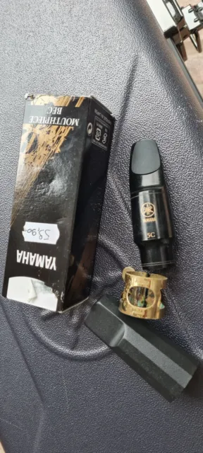 Yamaha 4C Alto Saxophone Mouthpiece + Lig + Cap/Bocchino Sax  Contralto +Scatola