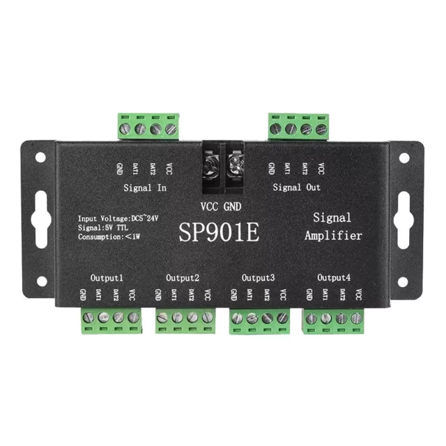 SP901E LED Pixel SPI Segnale Trasformatore Ripetitore Striscia LED Indirizzabile A9P1