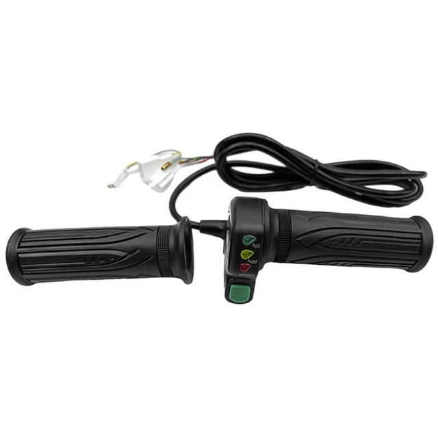 Heizgriffe Motorrad FÜR ELEKTROFAHRRAD 3PIN Wasserdichter Gasgriff Mit 2 Schlüsseln 365971079320 Gashebel E Scooter