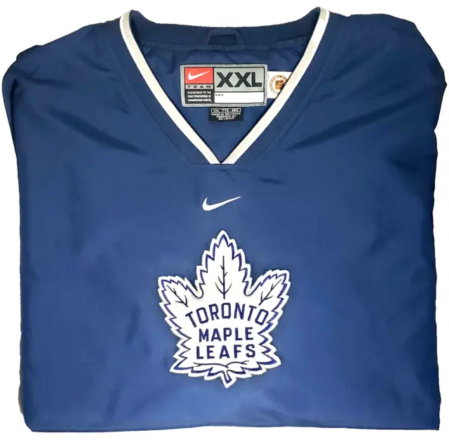 Toronto Maple Leafs 2000-01 NIKE Team XXL Insulated + Embroidered Logo Pullover 2