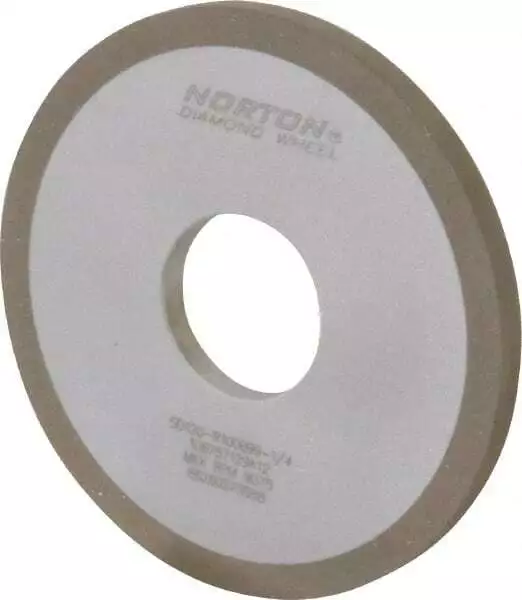 Norton 4" Diam x 1-1/4" Hole x 1/4" Thick, 120 Grit Surface Grinding Wheel