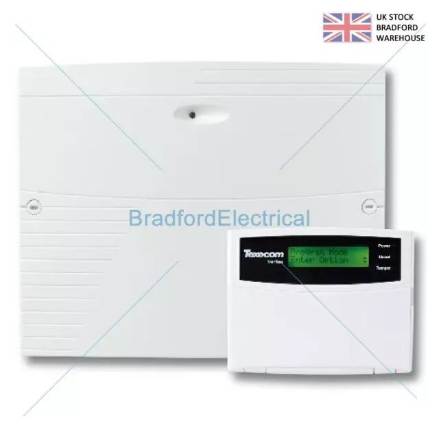 TEXECOM Veritas Excel 8-Zone ALARM PANEL with LCD Text Display Keypad CFE-0001