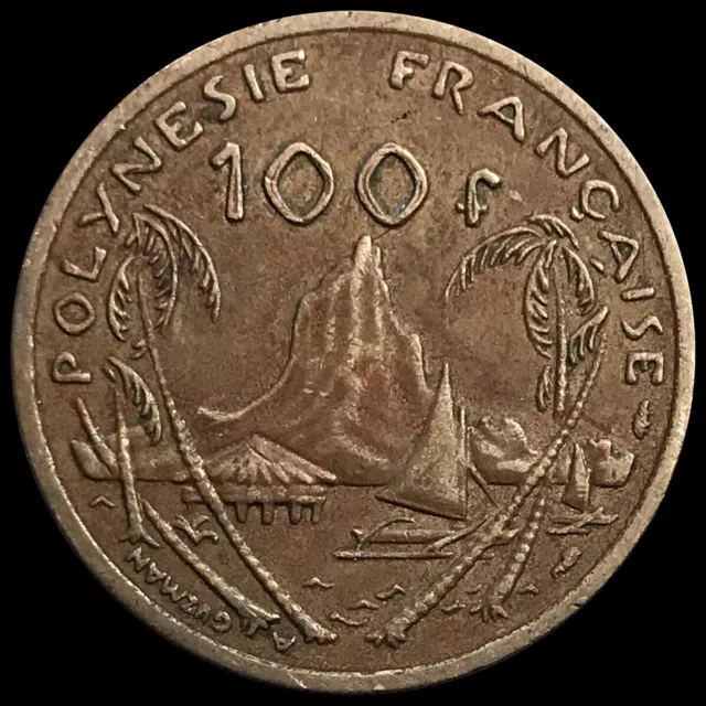 1976 French Polynesia 100 Francs Coin (FB1-149)