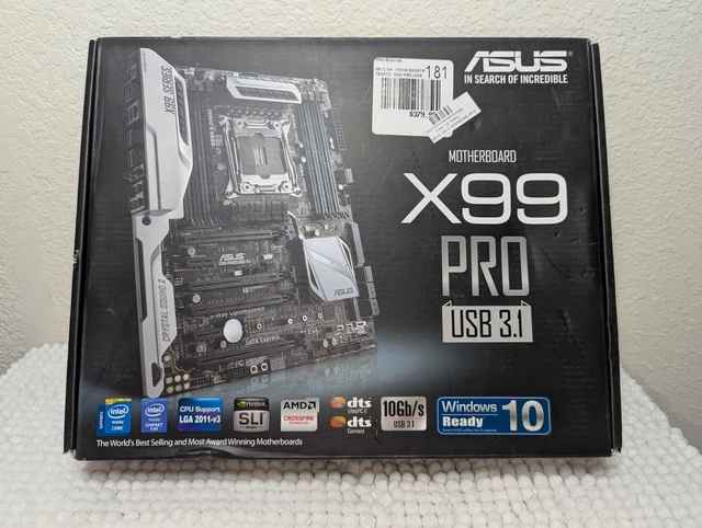 ASUS X99-A II Motherboard w/i7-6800K@3.40GHZ, 8GB RAM, IO