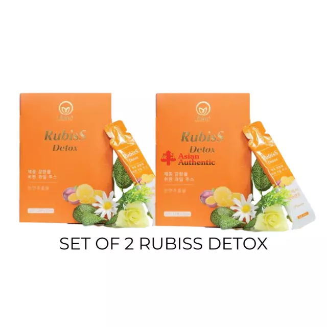 (Juego de 2) RUBISS DETOX Soporte para Pérdida de Peso Bebida de Fruta de la Pasión - Vendedor de EE. UU.