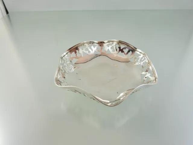 Art Deco Pierced Pin Dish Sterling By Roden Bros Mfg.