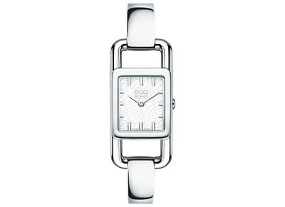 Movado ESQ angolo WOMEN'S Swiss INOX Semi Bracciale Bangle Watch 07101393