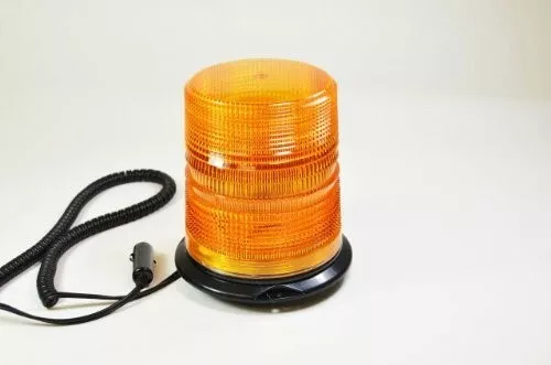 6.1" 12V-48V Magnetic Warning Strobe Light Amber Beacon Truck Snow Plow