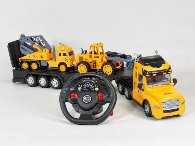 Scania Truck Trailer RC Remote Control Excavator Construction Digger Bulldozer