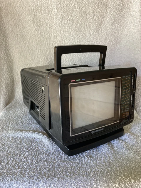 SAMSUNG VINTAGE CI-125R Portable Retro TV TESTED & WORKING RADIO TV ...