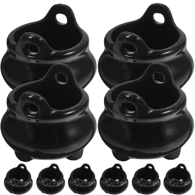 10Pcs Miniature Witch Cauldron Mini Cauldron Model Halloween Mini Cauldron