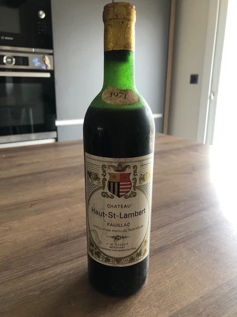 pauillac château haut saint-lambert  rouge 1971 - bordeaux - 
