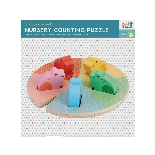 NURSERY COUNTING PUZZLE Five Little Speckled Frogs £14.92 PicClick UK