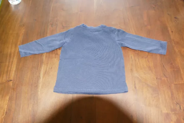 Baby Pulli Sweatshirt Shirt Oberteil H&M Gr. 86 Blau Sesamstrasse 2