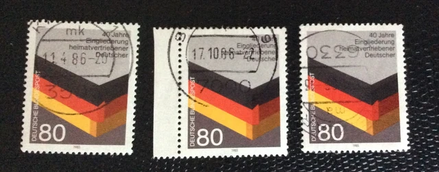 Briefmarken BRD 1985, Mi.Nr.1265, 40 J. Eingl. heimatvertr.Deuts. schöne Stem