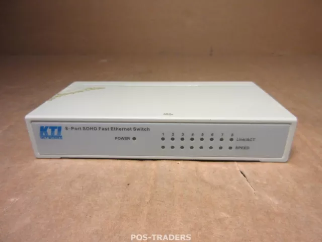 KTI Networks KS-SOHO-8 100 Base-T Soho Network Switch 10/100 Mbps EXCL PSU