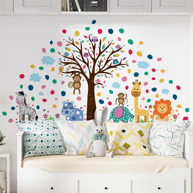 Happy London Zoo with Colourful Dalmatian Dots Nursery Kids Multi