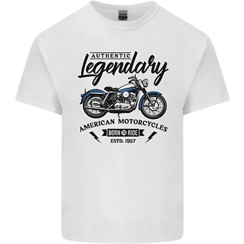 Legendary Motorcycles Biker Cafe Racer Mens Cotton T-Shirt Tee Top