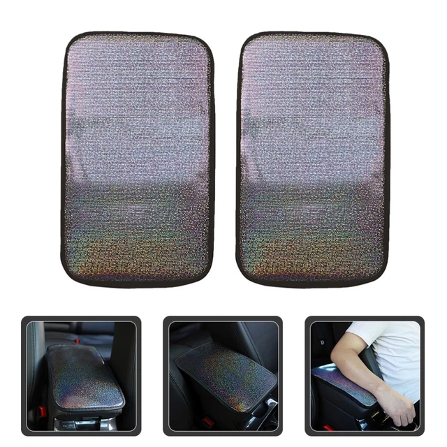 2 pz tappetino braccioli accessori auto blu arancione donne protezione
