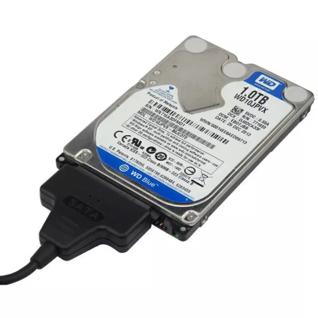 USB 2.0 À SATA 22Pin 2.5 Pouces Disque Dur SSD Adaptateur Connecteur Câble Plomb 3