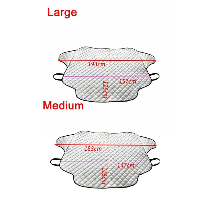 1pc Windshield Snow Frost Screen Silver Cover Sunshade Protector For Car SUV RV