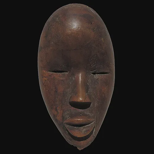 an old authentic antique african passport mask dan tribe from Ivory Coast #11