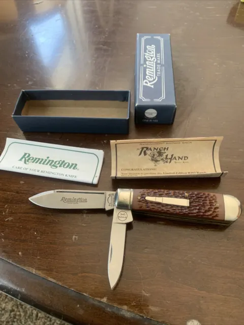 1999 Remington collectors bullet knife ranch hand