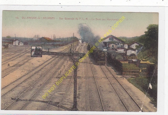 CPA 94190 Villeneuve Saint Georges View P. L.M.Station Freight Edit Papeghin