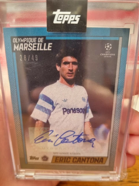 Carte Rookie Éric Cantona OM 1988 - Olympique De Marseille - 21 Ans - Édition Originale
