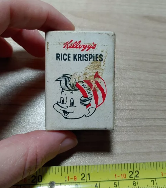 Vintage Kellogg's Rice Krispies Advertising Miniature Box
