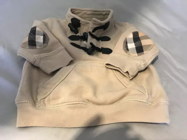 Burberry jumper 12 months baby boy sweatshirt top beige excellent