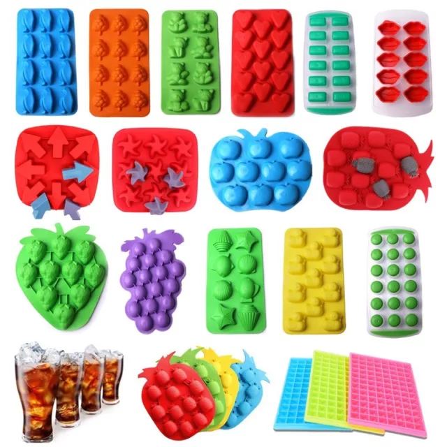 Silicone Ice Cube Tray Freeze Mold Bar Jelly Pudding Chocolate Ice Mold Maker