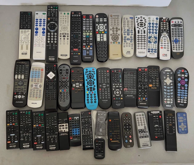 LOT OF 40 Remote Controls Various Brands Sony Sharp Philips Samsung ...