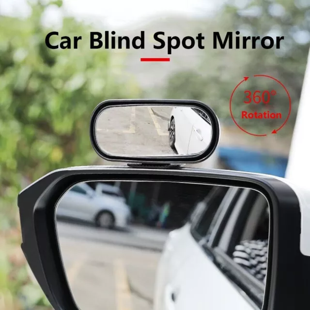 Wide Angle Adjustable Rotation Car Blind Spot Mirror Parking Aid mirror