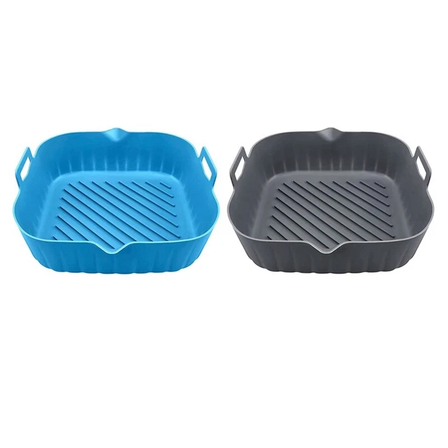 XoeLLe 2 Pezzi Teglia Silicone per Friggitrice ad Aria Accessori