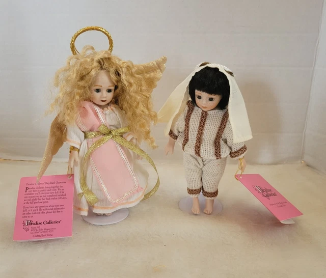Paradise Galleries Treasury Collection Christmas Nativity Set 8 Dolls & Manger 15