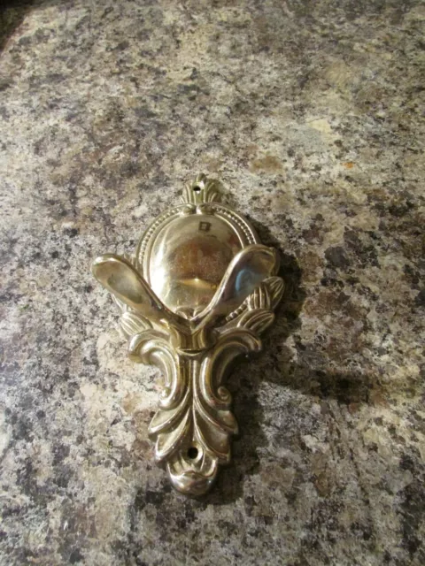Vintage Brass Double Wall Hook Towel, Hat, Robe, Coat Hook